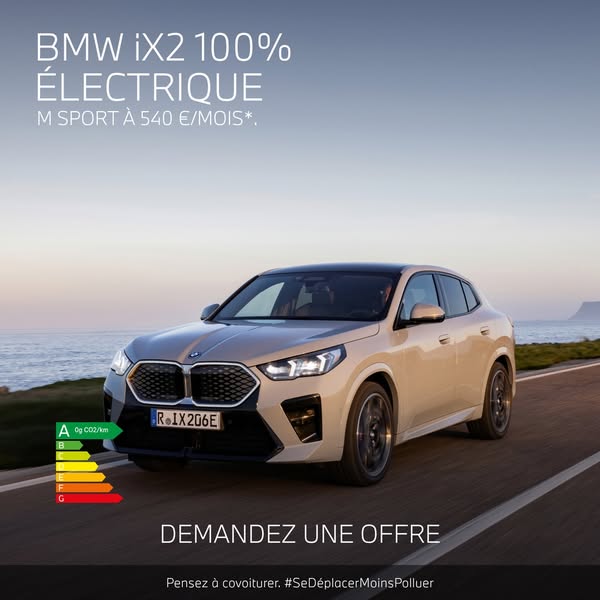 BMW France Meta ad example started 2026-02-20: BMW X2, BMW X1, BMW iX1, BMW iX2