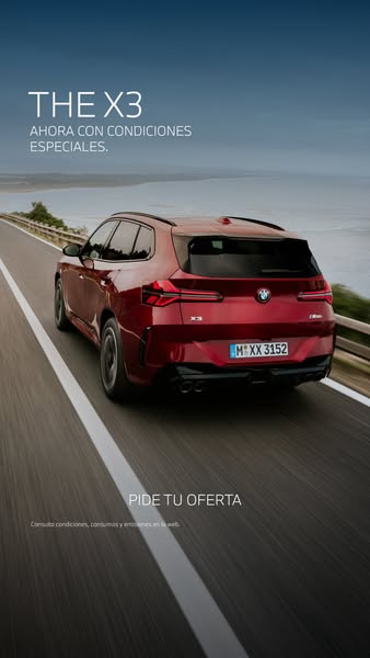 BMW España Meta ad example started 2026-03-23: Vive nuevas aventuras., Vive nuevas aventuras., Vive nuevas aventuras.