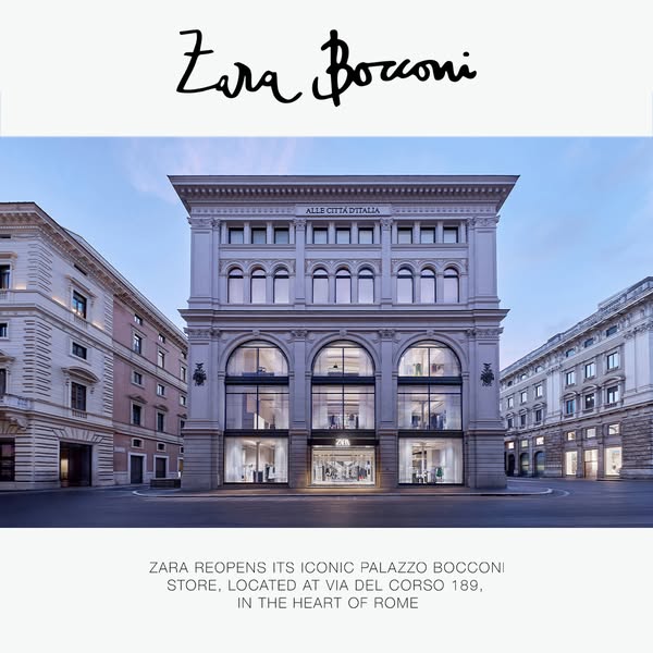 ZARA Meta ad example started 2026-05-18: NUOVA APERTURA, NUOVA APERTURA, NUOVA APERTURA