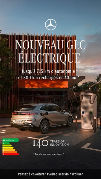 Mercedes-Benz France Meta ad example started 2026-03-30: Nouveau GLC électrique, Nouveau GLC électrique