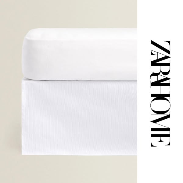 Zara Home Meta ad example started 2026-04-02: Katoenen piqué bankovertrek, Perkalkatoenen bovenlaken (300-draads), Ribcord bankovertrek, Katoenen piqué bankovertrek, Ribcord bankovertrek, Ribcord bankovertrek